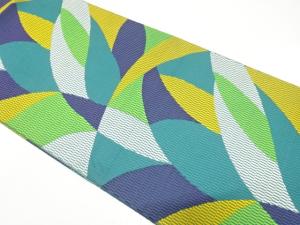 抽象模様織り出し　名古屋帯